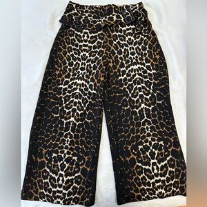 Joseph Ribkoff Leopard Print Wide-leg pant
